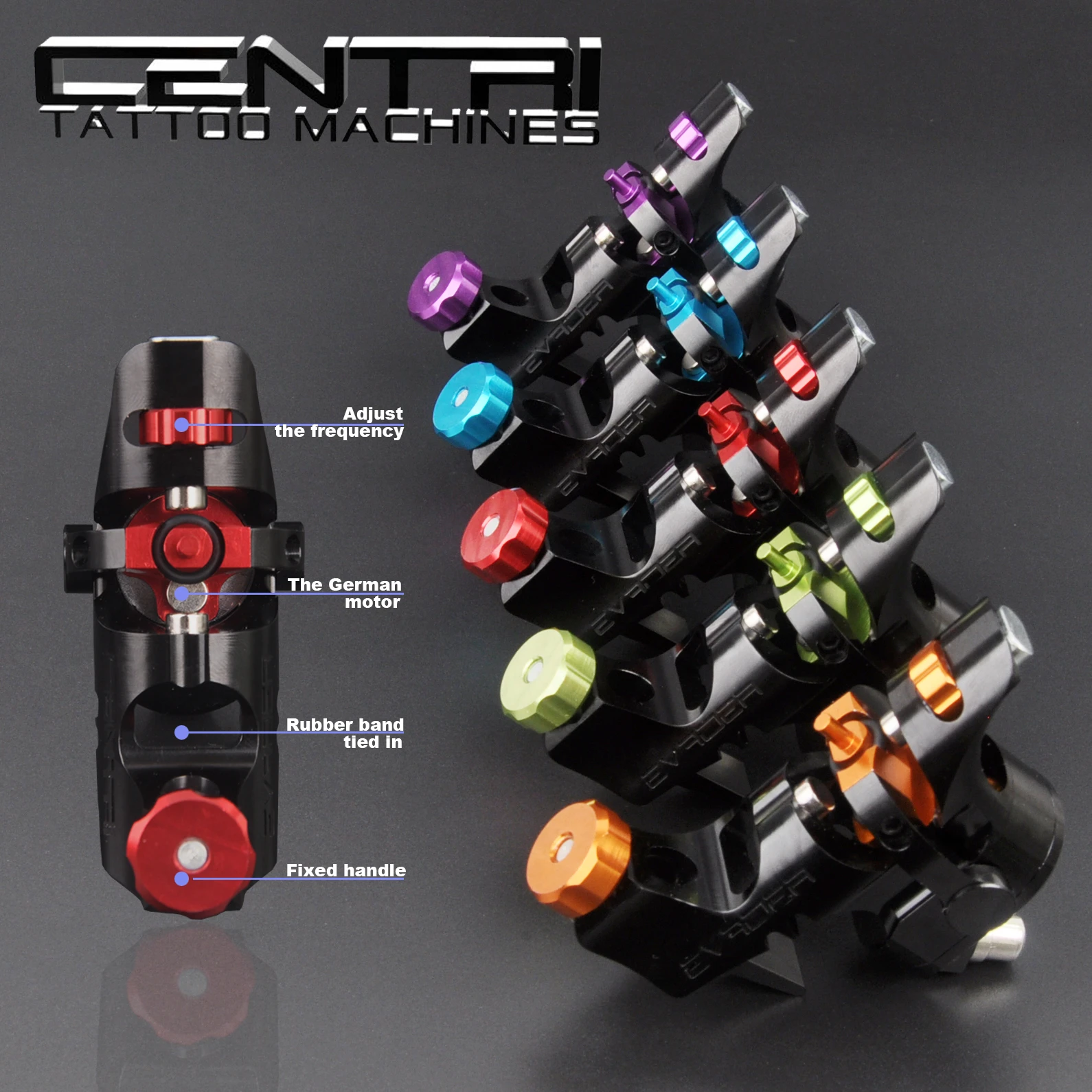 Professionell tatueringsmaskin Tyskland Rotary Tattoo Machine