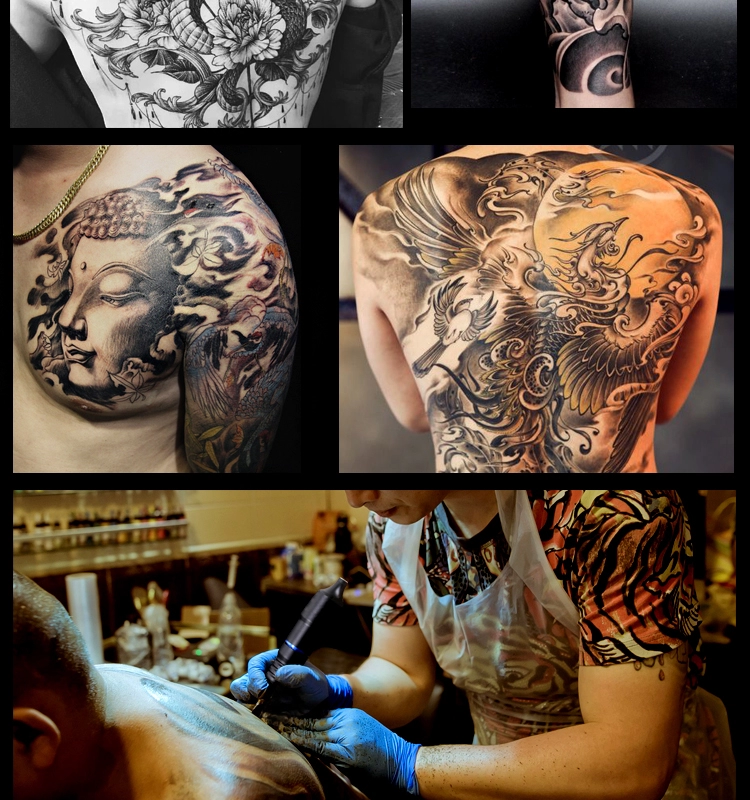 100% original gnisttatuering med gnisttatuerade tatueringar