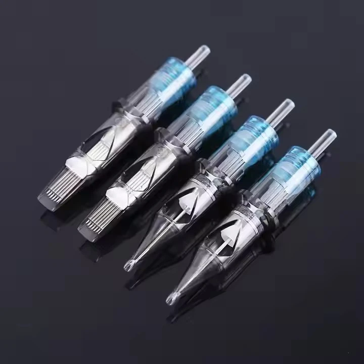 Blackbird Tattoo Needles Cartridge Disponible Steriliserad säkerhetsnål Rs/RL/RM/M1 med membran för tatuering av roterande maskiner