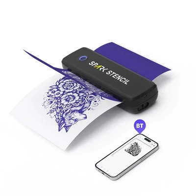 Trådlös Bluetooth tillfällig tatueringsöverföringsmaskin