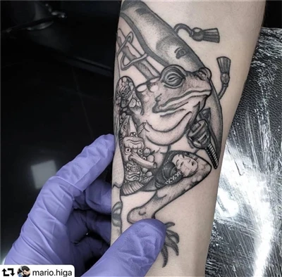 groda för tatuering