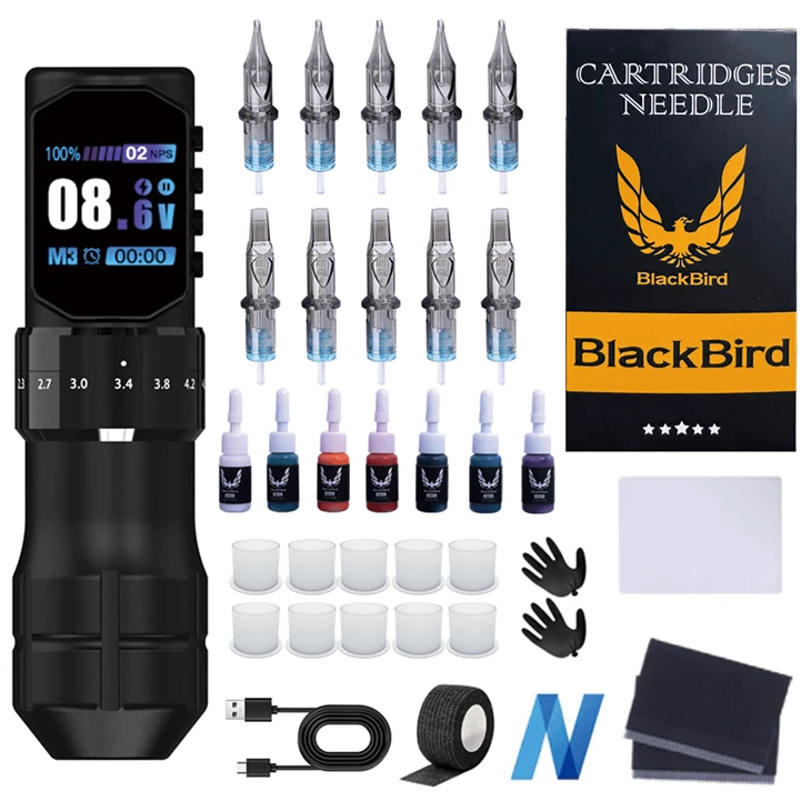 Large Screen Complete Tattoo Machine Kit For Beginners And Artists high quality