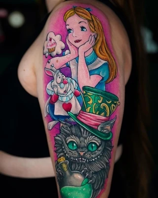 Färgglada tatueringar vinner popularitet