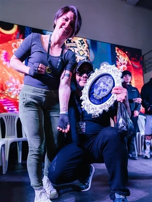 SPARK-Supported Artist @ Davis.quilumba vinner andra plats på Quito Tattoo Fe...