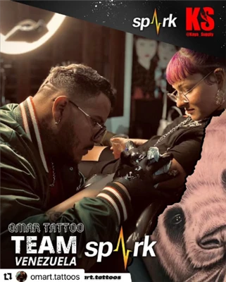 Spark Cartridges sponsrar tatuerare