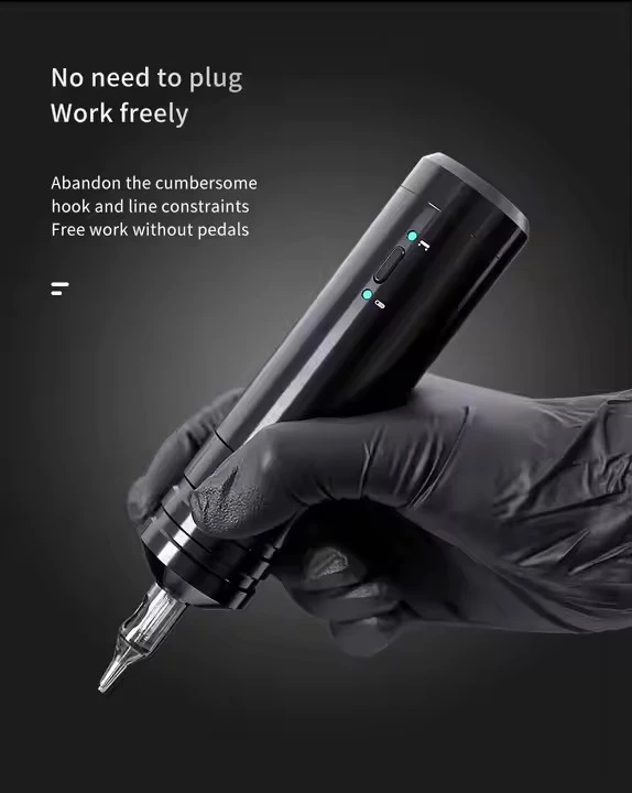 Bärbar trådlös patron Pen Professionell tatueringsmaskin