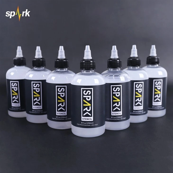 SAPRK 8 fl oz (250 ml) Professionell snabb torr non - Fading Smooth Tattoo Transfer stencil gel för tatueringskonstnärer