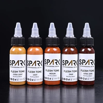 30 ml/flaska 5 färg hudton färg tatuering bläck för kroppskonst