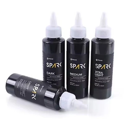 Sparkle Factory Custom 4oz 120 ml White Wash Amazing Paint Pigment Body Skin Triple Black Ink Butterfly Tattoo