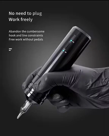 Bärbar trådlös patron Pen Professionell tatueringsmaskin