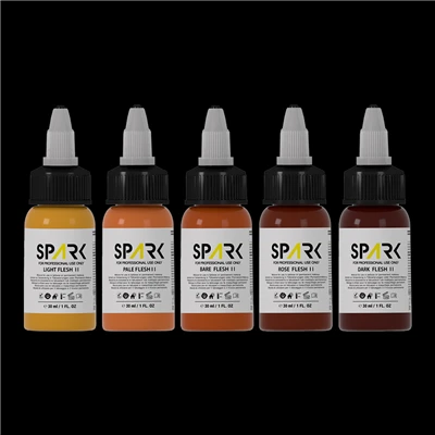 Professionell 1 oz flaskor Flesh Tone Tattoo Ink Set - EU REACH-kompatibel