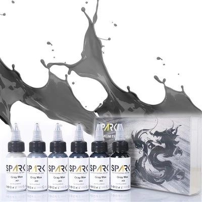 Professionell premium ekologisk 30 ml (1oz) per flaska grått tatueringsbläckset för tatuering och kroppskonst