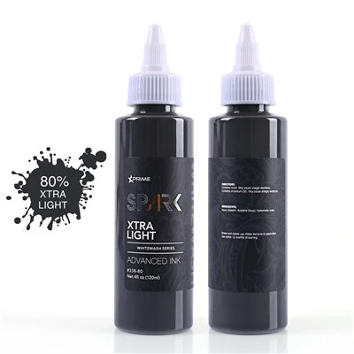 Professionell uppsättning med 4 OZ 120 ml organiskt långvarigt-Långvarigt Whitewash Tattoo Ink för tatuering och kroppskonst