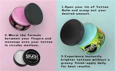 Spark High - Kvalitet Naturliga ingredienser Tattoo Care Salva Permanent Makeup Skin Repair Accessories