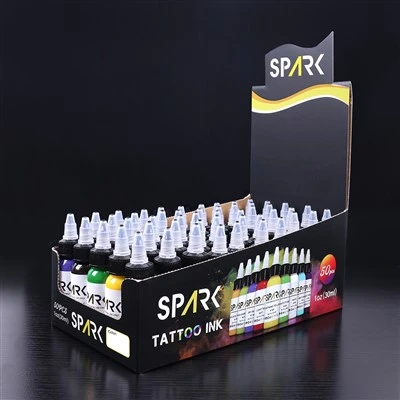 Spark Organic 0,5 oz snabb torr långvarig designtatuering Tattoo Ink Permanent Makeup Pigment för kroppskonst