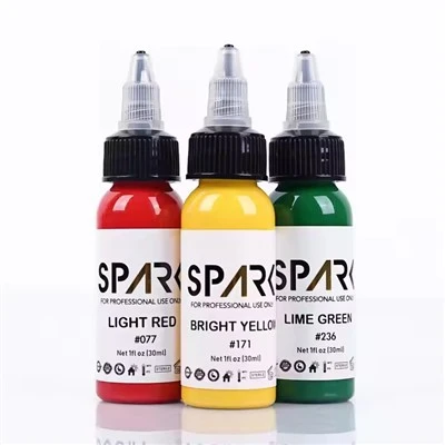 Spark Organic 1oz (30 ml) hudvänlig livlig tatueringsbläck Permanent Makeup Pigment Tattoo Ink