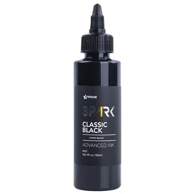 Spark Högkvalitativ organisk flytande tatuering Ink Deep Black 3 Series Classic Black/Hole Black/Vanta Black för permanent tatuering