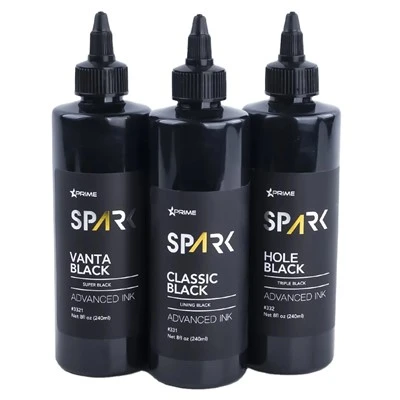 Partihandel 8oz 240 ml Premium Tattoo Ink Set Custom Black Organic Liquid High Quality Permanent Function