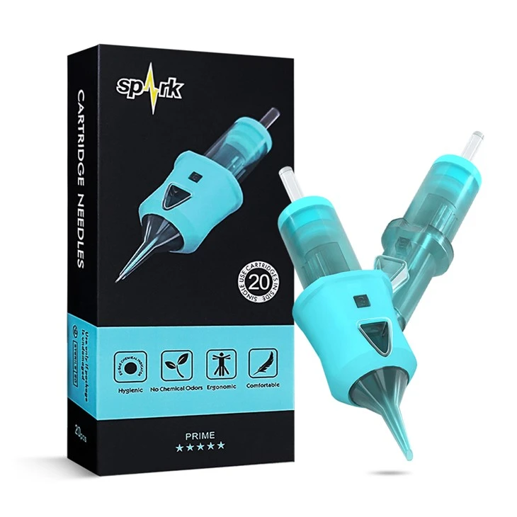 Sparkleverantör Anpassad 100% EO Gas Sterilized Premium engångs -PMU -tatueringskassettnålar