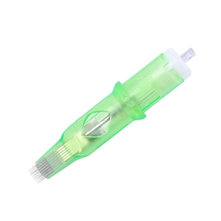 Mega tatueringspatroner 0,35 mm böjd Magnum Needle Cartridge