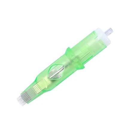 Mega tatueringspatroner 0,35 mm böjd Magnum Needle Cartridge