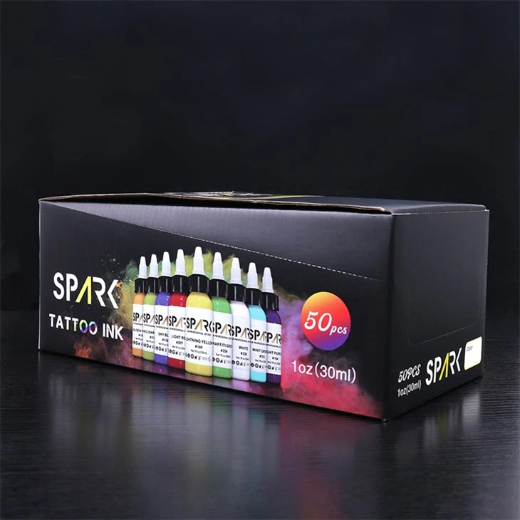 50 Color Sets Tattoo Inks in Bulk Spark Tattoo Ink Super Black Tattoo Ink 50 Color Sets Tattoo Inks in Bulk Spark Tattoo Ink Super Black Tattoo Ink