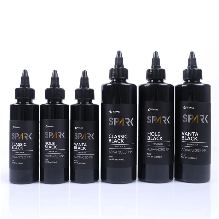 8OZ Black Ink Series Hole Black Triple Black Spark Tattoo Ink Blyfritt Tattoo Ink