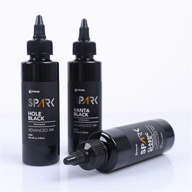 Classic Black 4OZ Foder Black Ink Series Spark Tattoo Ink Tattoo Ink Black Light