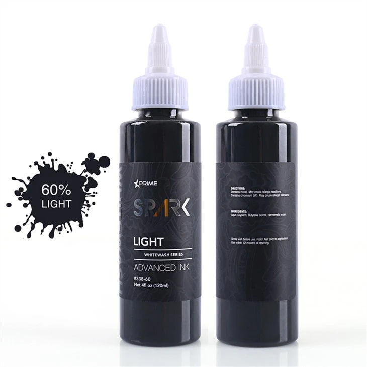 Cruelty-free Tatuering Bläck Set Vegan Vit Tvätt Set Spark Tatuering Bläck