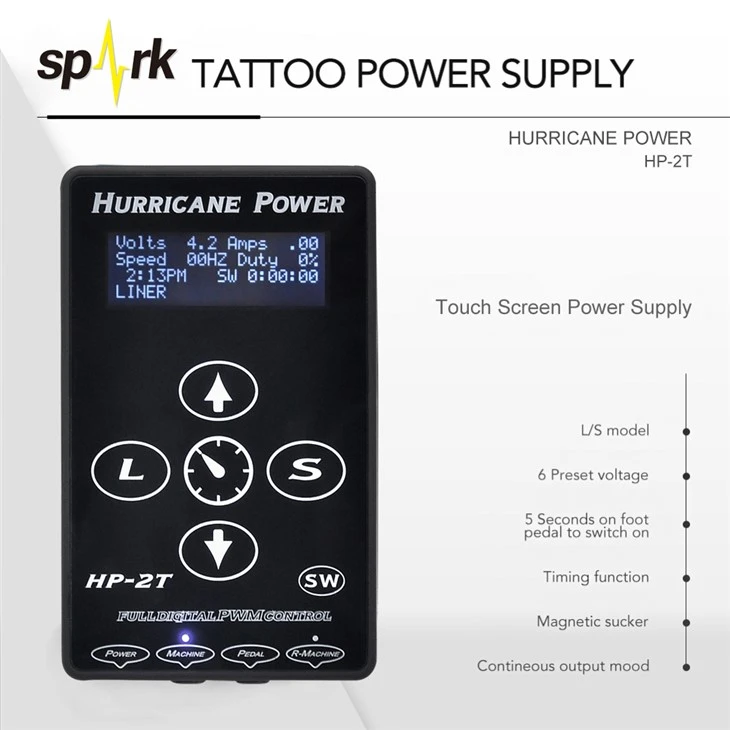 Elektrisk Ström Tillförsel Tatuering Digital Orkan Tatuering Ström Tillbehör