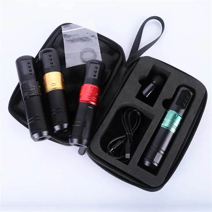 Hot Sale 134mm trådlös tatuering maskin Tatuering Pen Machine Spark