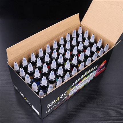 50 färguppsättningar Premium Spark Tattoo Ink Tattoo Supply Tattoo Ink Set