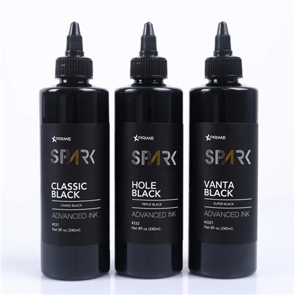 8OZ Black Ink Series Classic Black Foder Black Spark Tattoo Ink Professionell Tattoo Ink Display