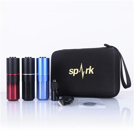 Spark Tattoo Machine Professionell trådlös tatueringspenna