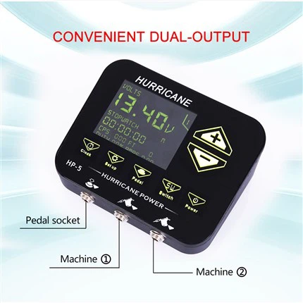 Tatueringsmaskin strömförsörjning för pekskärm