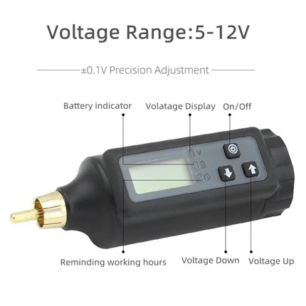 Trådlös tatuering strömförsörjning Digital 2000 MAh