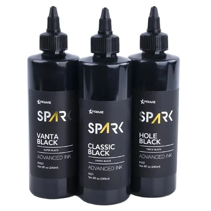 Tatuering   Bläck   8   Oz   Super   Svart   Svart   Bläck   Serie   Vanta   Svart   Gnista   Tatuering   Bläck   Bläck   Set