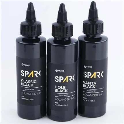 Tatueringsbläck i bulk 8OZ Black Ink Series Hole Black Triple Black Spark Tattoo Ink Blyfritt tatueringsbläck
